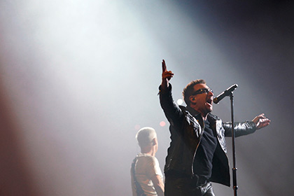 Выступление группы U2